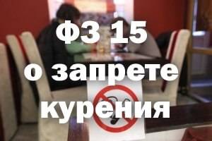 15 фз о курении