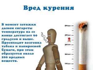 вред от курения сигарет
